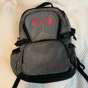 NFINITY cheer silver sparkle backpack